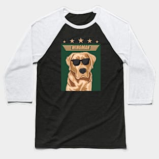 Labrador Retriever Wingman Baseball T-Shirt